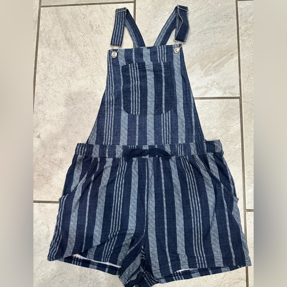 Stripped Shortalls soft comfortable summertime staple Shorts overalls